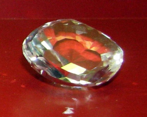 Glass replica of the Koh-i-Noor Diamond in its original form.