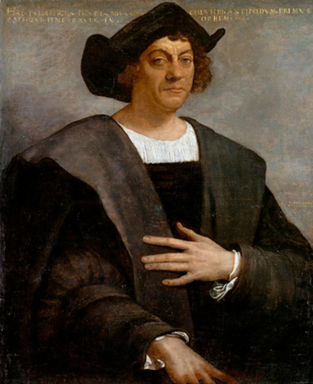 Potret seorang pria yang diduga Christopher Columbus