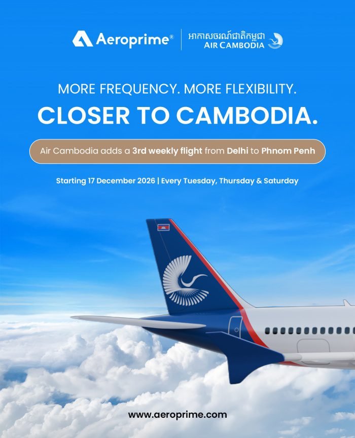 Air Cambodia Tambah Frekuensi Terbang ke Delhi Sebanyak Tiga Kali Seminggu!